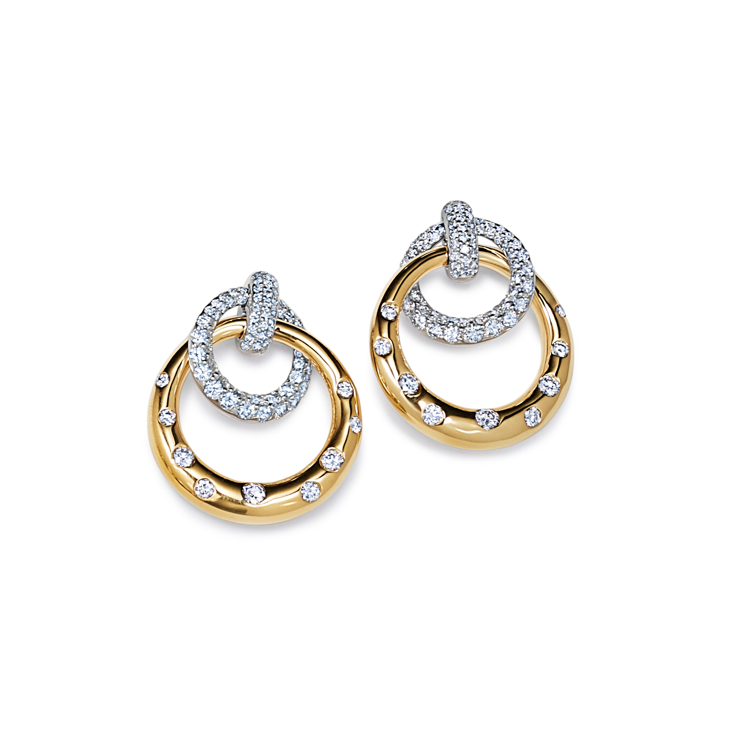 TIFFANY Platinum Diamond Pink Sapphire Cobblestone Drop Earrings 1045208 |  FASHIONPHILE