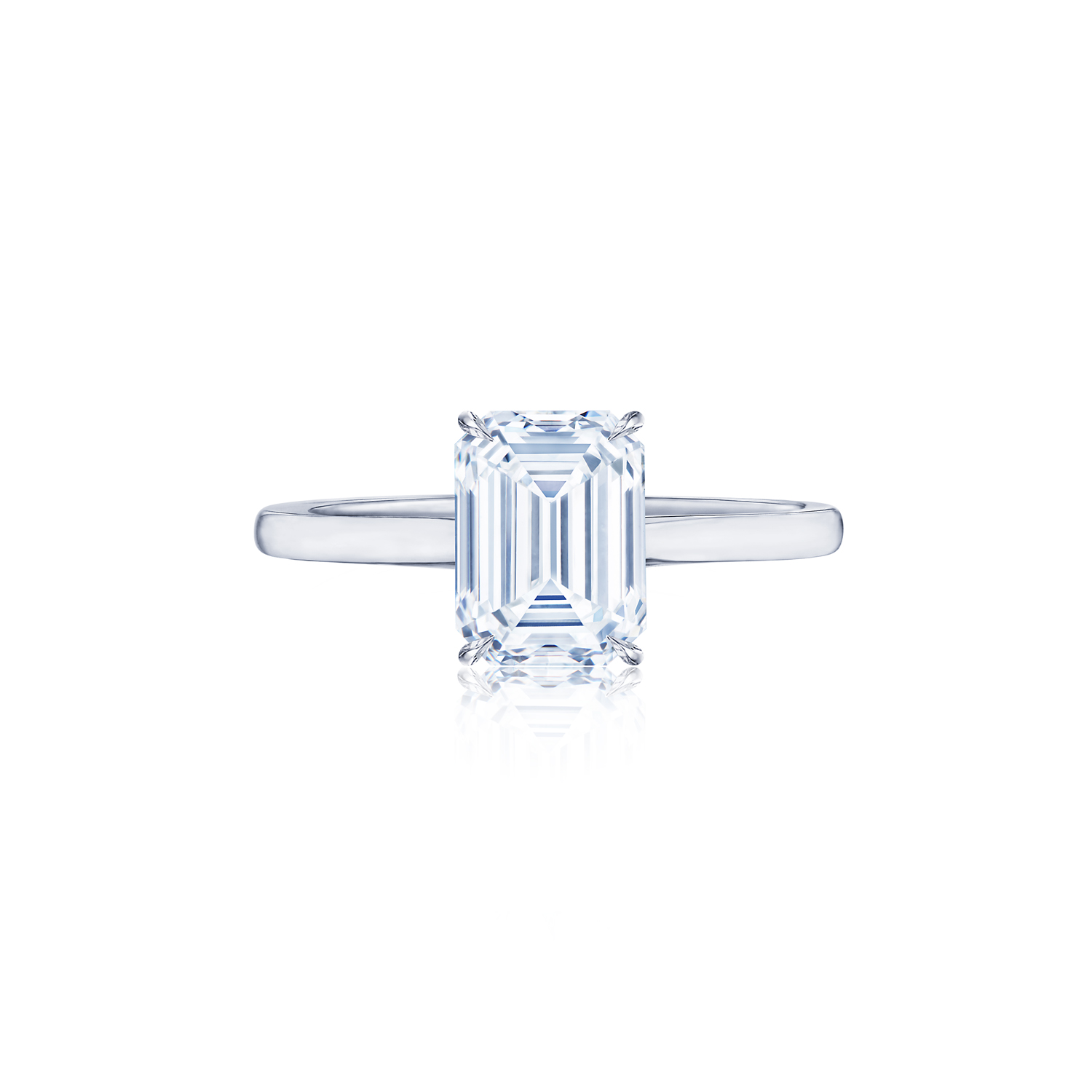 Kwiat | The Kwiat Setting Emerald Cut Diamond Engagement Ring in ...