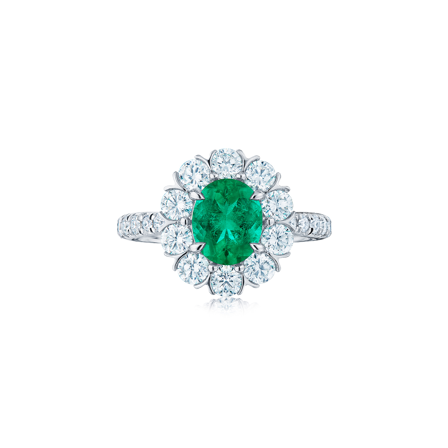 Oval Lab Grown Emerald Ring – bakersfinejewelry