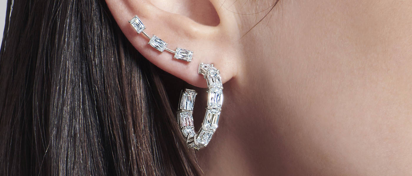 Mini Diamond Hoop Earrings, 14K Yellow Gold | Diamond Stores Long Island –  Fortunoff Fine Jewelry