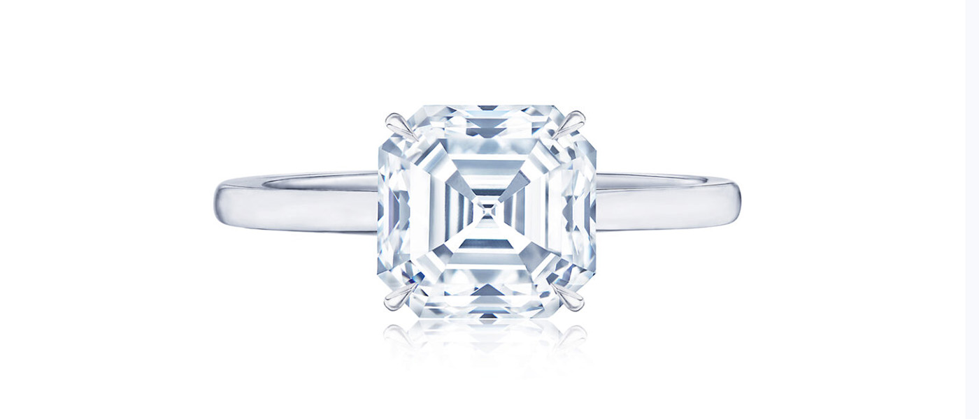 Elongated on sale asscher cut