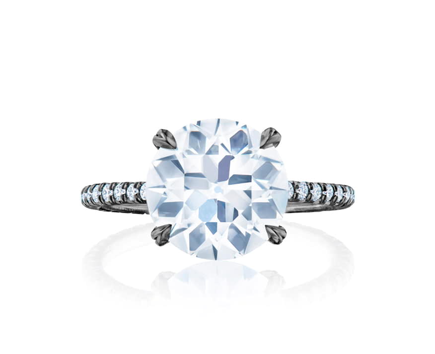 Fred Leighton Round™ Engagement Ring in Platinum