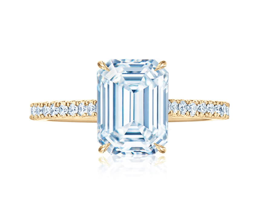 Kwiat Emerald Cut™ Engagement Ring in Gold
